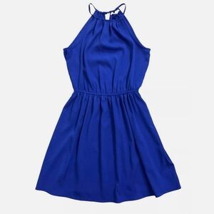 American Eagle Royal Blue Halter Dress
